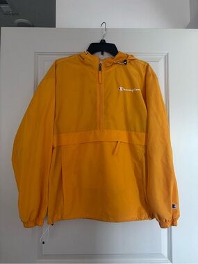 Champion Bright Yellow Athletic Pullover Jacket